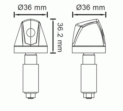 1 ALU-Lenkerendenblinker "KNIGHT", E-geprüft