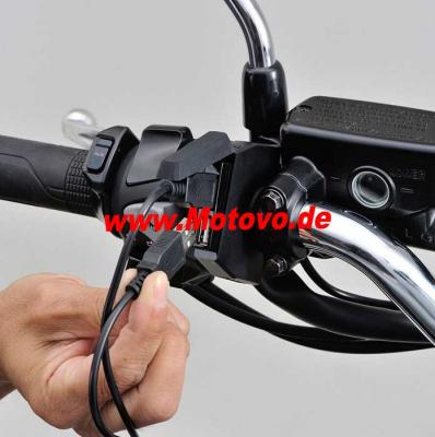 USB-Steckdose "Slim", Kabellänge 120mm