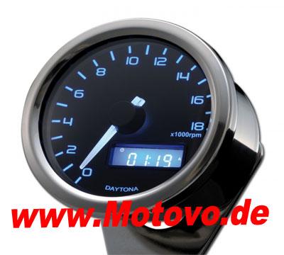 Daytona Digital-DZM Velona, blaue Beleuchtung