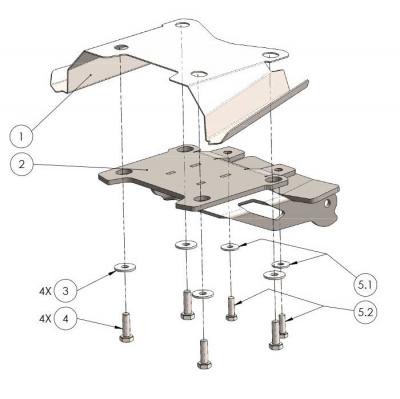 Kennzeichenhalter YAMAHA Ténéré 700 (DM07 / DM08)
