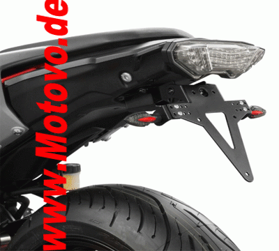 Kennzeichenhalter Yamaha MT 07 Tracer in schwarz Bj. 2016-