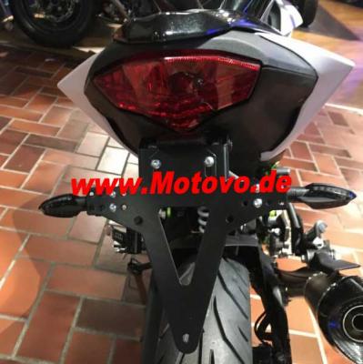 Kennzeichenhalter  KAWASAKI Ninja / Z125, Bj. 19-, verstellbar