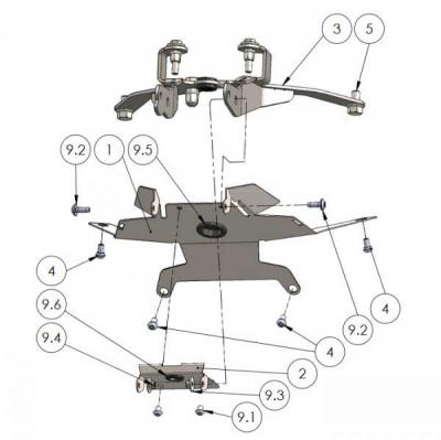 Kennzeichenhalter HONDA X-ADV 750, Bj. 17-19, verstellbar, schwarz, inklusive Reflektorhalter