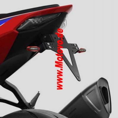 Kennzeichenhalter-Set Honda CBR1000 RR-R FIREBLADE / SP | 20-21, verstellbar, schwarz, inklusive Reflektorhalter