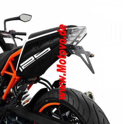 Kennzeichenhalter KTM 1290 SuperDuke GT BJ 2016-, verstellbar, schwarz, inklusive Reflektorhalter
