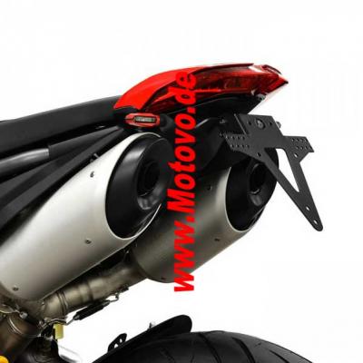 Kennzeichenhalter DUCATI Hypermotard 950, 19-, verstellbar, schwarz, inklusive Reflektorhalter