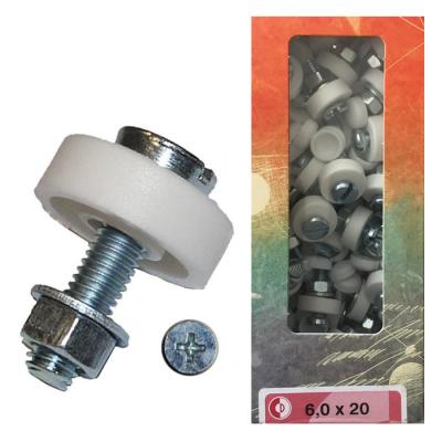 Nummernschildschrauben-Set "M6 x 20"