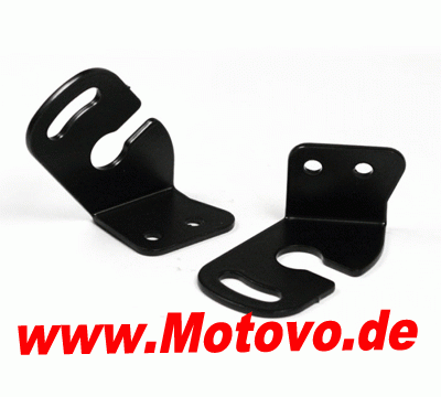 Haltewinkel für Aprilia/BMW/Ducati/Triumph/Yamaha, Verwendung von Originalblinker, schwarz