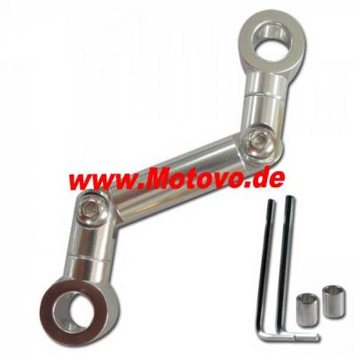 Adapter Bremsbehälter, silber eloxiert