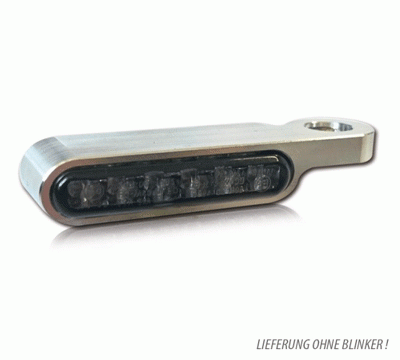 CNC Alu-Gehäuse für Blinker Streak in silber
