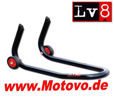 Montageständer vorn LV8 DIAVOL Zapfen, matt-schwarz, schnelle Aufnahme