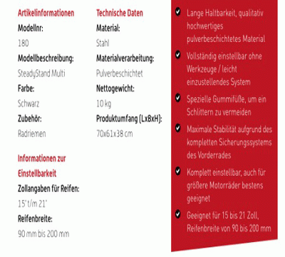 Montageständer "Steadystand Multi" in schwarz