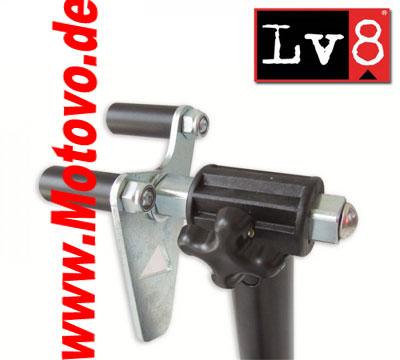 Aufnahme Frontwippe, universal LV8, Montageständer vorne