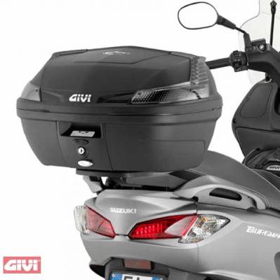 Givi Monolock Topcase-Träger SR3106 für Suzuki Burgman 125-200 K7-K8-K9-L0-L1-L2-L3 (06-13) / Suzuki Burgman 125-200 ABS (14-21)