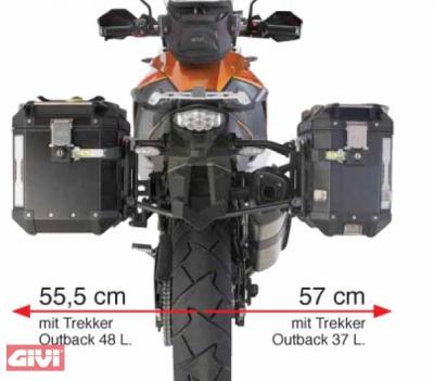Givi PL 7705 CAM SEITENKOFFER-TRÄGER STAHLROHR FÜR TREKKER OUTBACK
