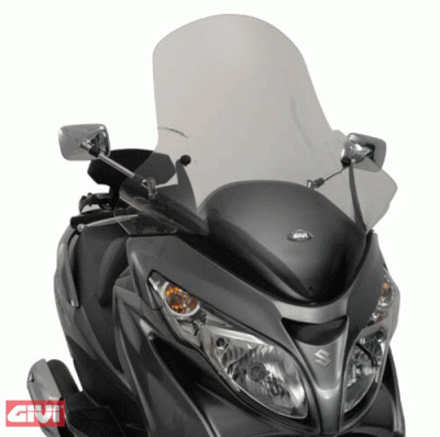 Givi Verkleidungs-Scheibe 266DTG transparent für Suzuki AN 400 Burgmann Bj.06-16