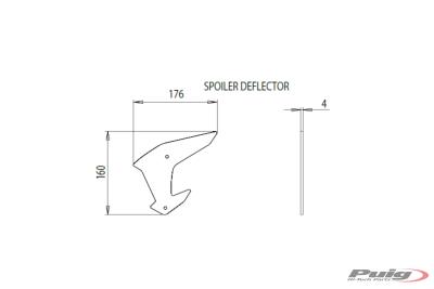 Naked Side Downforce Spoiler Kawasaki Z H2 Baujahr 2020-