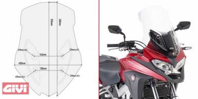 Givi D1157STG Windschild transparent für Honda Crossrunner 800 (17-20)