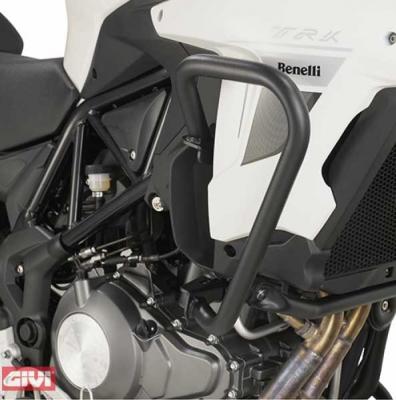 GIVI Sturzbügel TNH8703 in schwarz oben für Benelli TRK502 (17-25) / TRK502X (20-25)