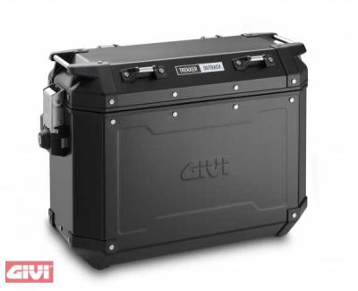 GIVI ALU-SEITEN-KOFFER TREKKER OUTBACK 37 LINKS MONOKEY IN SCHWARZ