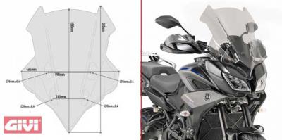 Givi Windschild D2145SG getönt für Yamaha Ténéré 700 (19-24)