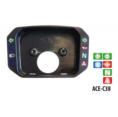 ACE-C38  - Kontrollleuchtencover, schwarz