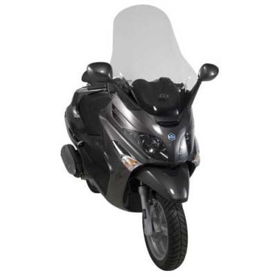 Givi Windschild D500STG transparent für Piaggio X8 125-150-200-250-400 (04-10) / Piaggio X-EVO 125-250-400 (07-11)