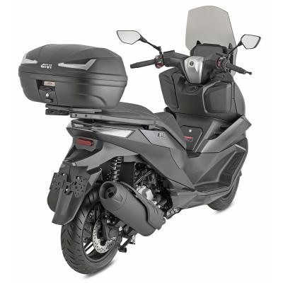 Givi E455 Simply Monolock Topcase, mit Platte, 45 Liter, transparenten Reflektoren