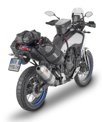 GIVI GRT714B CANYON Schwarze wasserdichte Rolltasche, gelbe Innenseite, Volumen 20 Liter