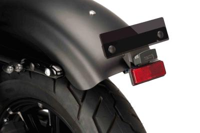 Kennzeichenhalter von Puig für Harley Davidson Sportster 883 Iron XXL 883N Baujahr 2021-2022 in schwarz
