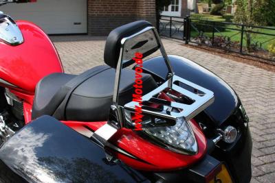 SISSYBAR Basic de Luxe Low in chrom für Honda VT 750 DC Black Widow (RC48) (Spirit) ab 2000 bis 2006