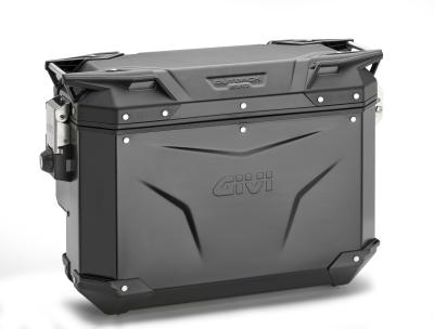 GIVI Alu-Seitenkoffer Trekker Outback Evo 33 - rechts - seitlich  versetzt / schwarz / 33L