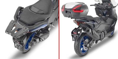 Givi Monolock und Monokey Topcase-Träger SR2161 in chrom für YAMAHA T-MAX 560 (22-25) - ohne Platte