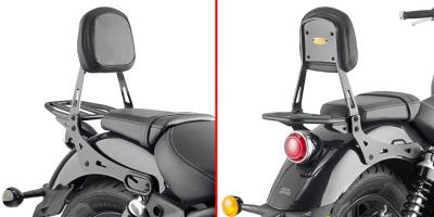 Givi Sissybar TS9058B mit Träger in schwarz für Royal Enfield Super Meteor 650 (23-25)