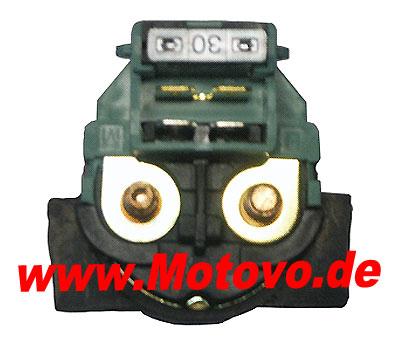 Anlassermagnetschalter Honda/Kawasaki/Yamaha/MBK/ Piaggio, 12V mit 30A Stecksicherung