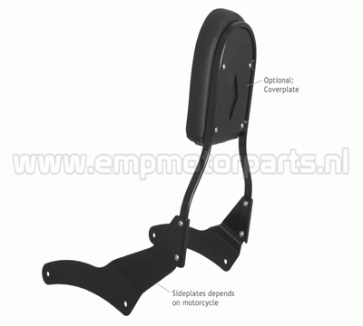 EMP Sissybar de Luxe in schwarz für Yamaha XVS 1300 A Midnight