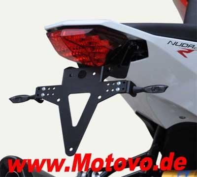 Kennzeichenhalter für Husqvarna Nuda 900/R verstellbar, schwarz