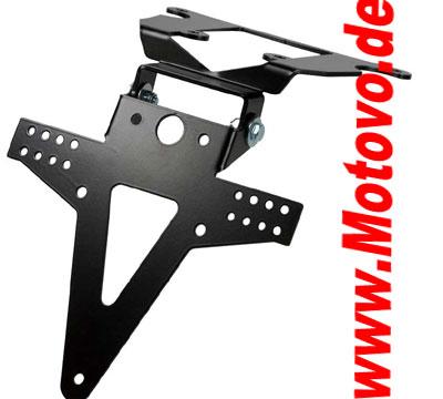 Kennzeichenhalter Kawasaki Z 750/Z 1000 ab Bj.07 verstellbar, inklusive Reflektorhalter