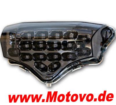 LED Rücklicht Yamaha FZ6, getöntes Glas