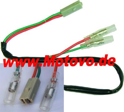 LED Blinker Adapterkabel für Honda und Kawasaki Modelle