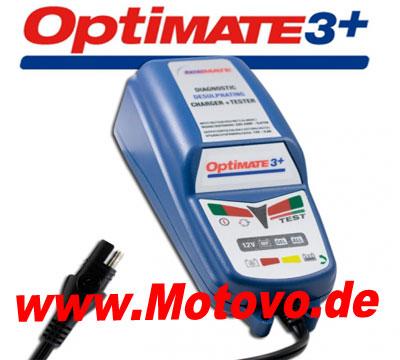 Batterieladegerät OptiMate 3, (SAE), geeignet für 2-45Ah