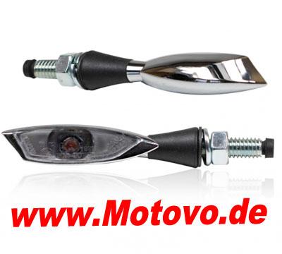 LED Blinker Shadow light, chrom, getönt