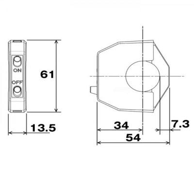 Daytona Schalter Slim AN/AUS, Lenker 7/8+1 Zoll, Wippe lang