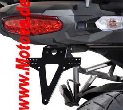 Kennzeichenhalter Kawasaki Versys 1000 / GT, verstellbar
