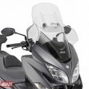 Givi Airflowscheibe verstellbar AF3115G mit ABE, transparent für Suzuki Burgman 400 (17-25)
